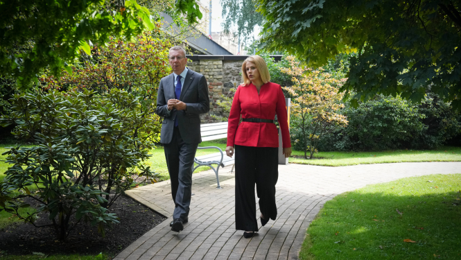 Valsts prezidenta Edgara Rinkēviča un Ministru prezidentes Evikas Siliņas tikšanās