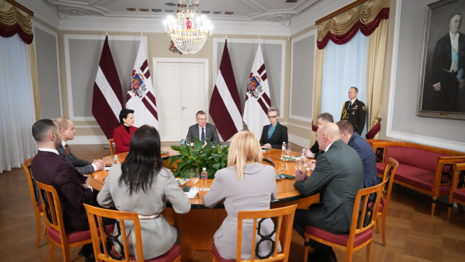 Valsts prezidenta Edgara Rinkēviča tikšanās ar Saeimas frakciju “Stabilitātei!”