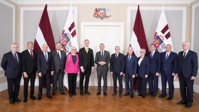 Valsts prezidenta Edgara Rinkēviča tikšanās ar Saeimas Zaļo un Zemnieku savienības frakciju