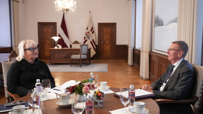 Valsts prezidenta tikšanās ar Saeimas Izglītības, kultūras un zinātnes komisijas priekšsēdētāju