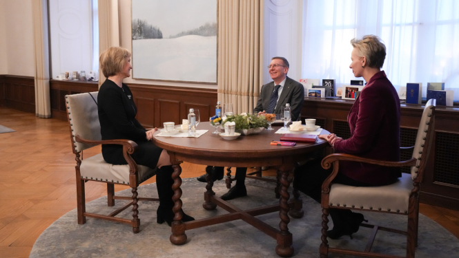 03.01.2025. Valsts prezidenta tikšanās ar Eiropas Savienības Tiesas tiesnesi Inetu Ziemeli