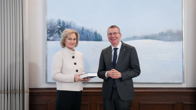 Valsts prezidenta Edgara Rinkēviča tikšanās ar Eiropas Savienības Tiesas tiesnesi Inetu Ziemeli