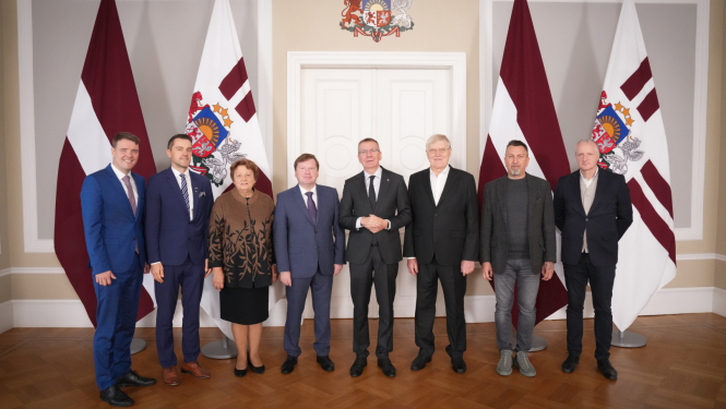 Valsts prezidents Edgars Rinkēvičs Rīgas pilī tikās ar Valsts prezidenta izvirzītajiem pārstāvjiem valsts augstskolu padomēs