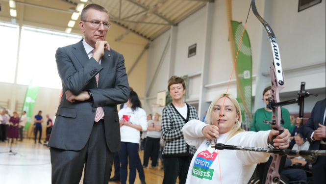 Valsts prezidents Edgars Rinkēvičs piedalās Latvijas Paralimpiskās komitejas izglītības projekta “I’m Possible” atklāšanā
