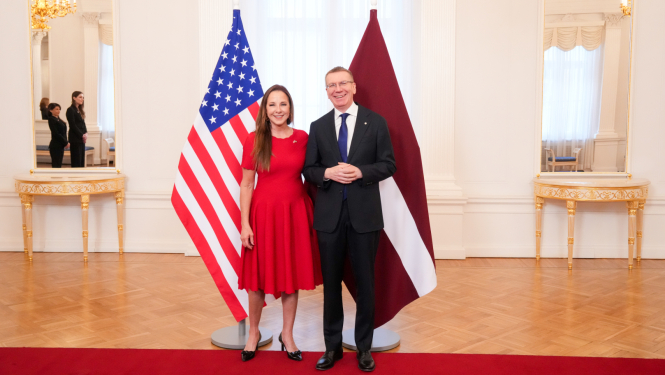 Amerikas Savienoto Valstu ārkārtējās un pilnvarotās vēstnieces akreditācijas ceremonija