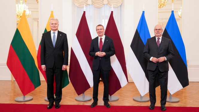 Rīgā tiekas Baltijas valstu prezidenti