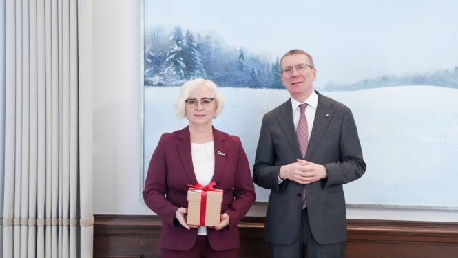 Edgars Rinkēvičs un Daiga Mieriņa