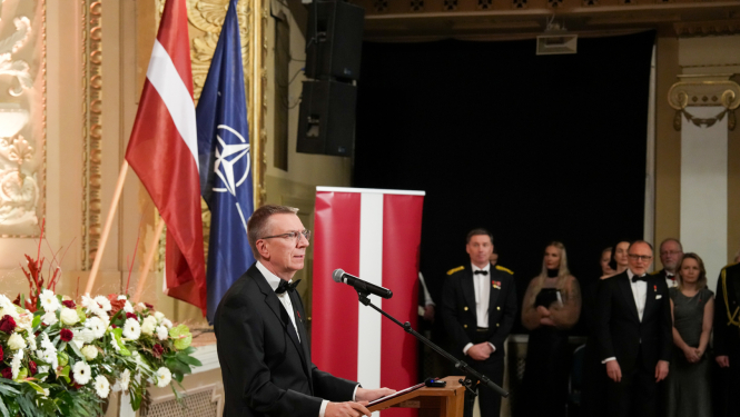 Valsts prezidents Edgars Rinkēvičs piedalās Nacionālo bruņoto spēku ikgadējā virsnieku ballē