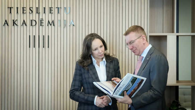 20.03.2026. Valsts prezidents Edgars Rinkēvičs apmeklē Tieslietu akadēmiju