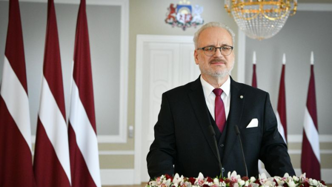 Valsts prezidenta Egila Levita runa Latvijas Republikas proklamēšanas 102. gadadienā