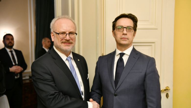 E. Levits sveic Ziemeļmaķedoniju ar “finiša taisni” ceļā uz NATO