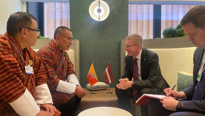 22.01.2025. Valsts prezidents tiekas ar Butānas Karalistes premjerministru