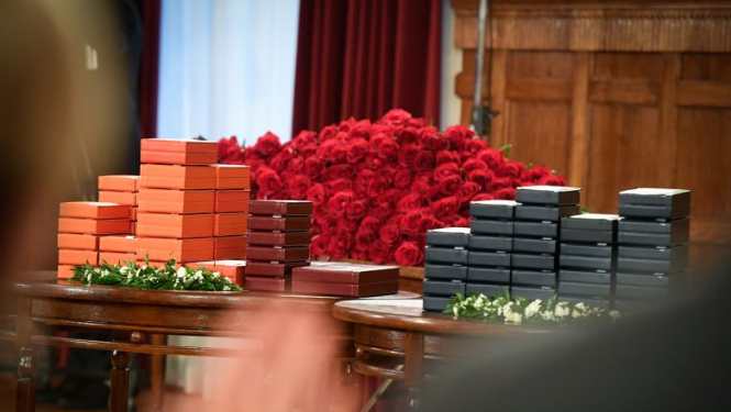 Piešķirti augstākie Latvijas valsts apbalvojumi 67 sabiedrības pārstāvjiem