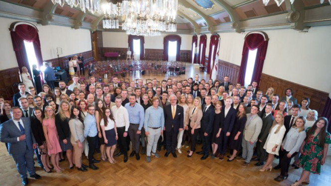 Valsts prezidents Egils Levits piedalās diskusiju forumā “Jaunieši politikā un demokrātijas attīstībā”