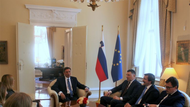 Valsts prezidents Ļubļanā tiekas ar Slovēnijas prezidentu