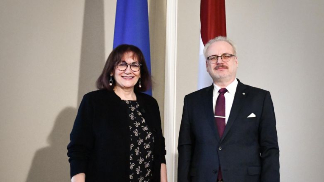 Valsts prezidents un EK viceprezidente apspriežas par darāmo Eiropas demokrātijas un demogrāfijas laukā