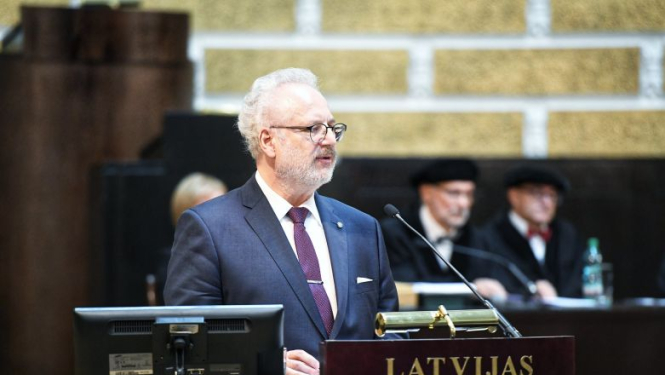 Valsts prezidenta Egila Levita uzruna svinīgajā Latvijas Universitātes Senāta sēdē