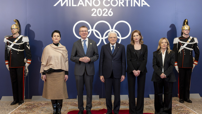 Valsts prezidents un kancelejas vadītāja pieņemšanā pie Itālijas prezidenta