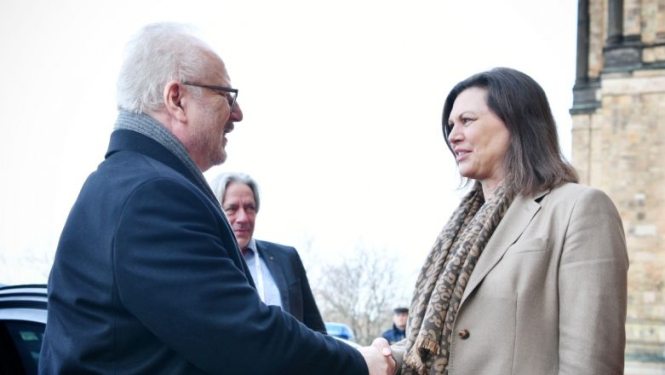 Valsts prezidents un Bavārijas Landtāga prezidente pārrunā Eiropas zaļā kursa attīstību un ekonomikas transformāciju