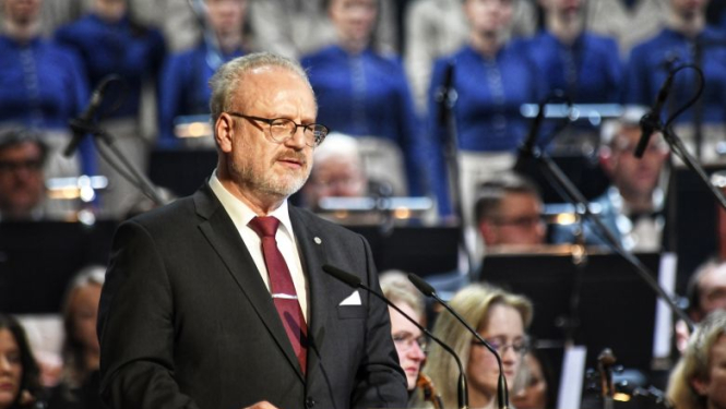 Valsts prezidenta Egila Levita runa Latvijas Republikas proklamēšanas dienai veltītajā svētku koncertā Latvijas Nacionālajā teātrī