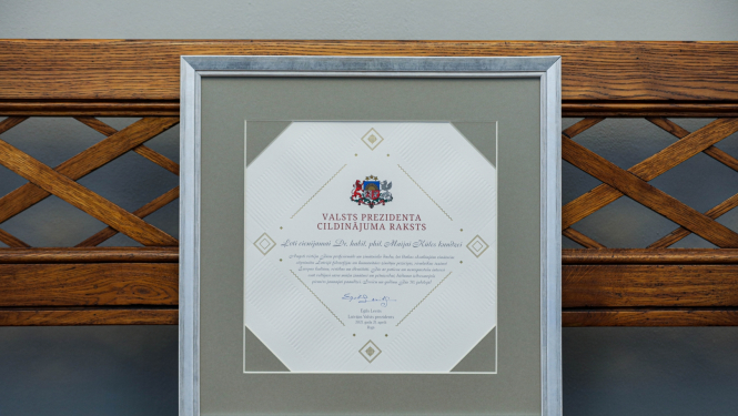 Cildinājuma raksts Maijai Kūlei