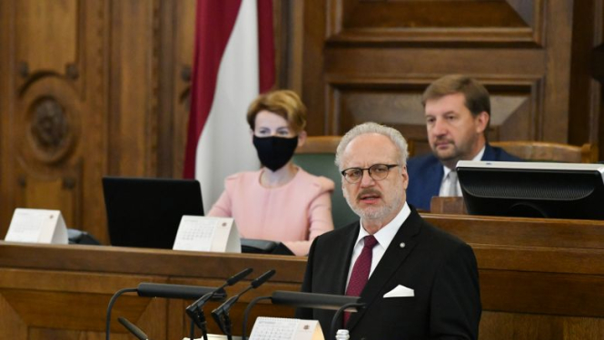 Valsts prezidenta Egila Levita uzruna Saeimas 2020. gada rudens sesijas atklāšanā