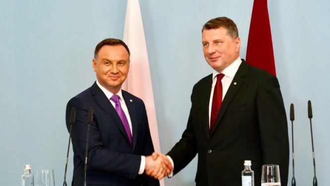 Valsts prezidenta Raimonda Vējoņa paziņojums presei  pēc tikšanās ar Polijas prezidentu Andžeju Dudu