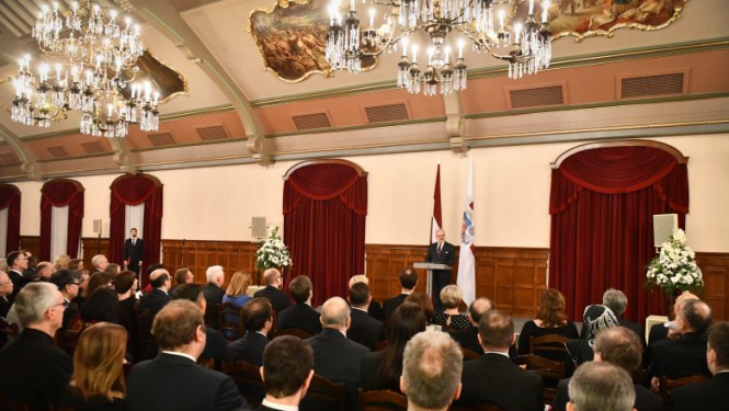 Valsts prezidenta Egila Levita runa ārvalstu diplomātiskajam korpusam ikgadējā Jaungada pieņemšanā Rīgas pilī