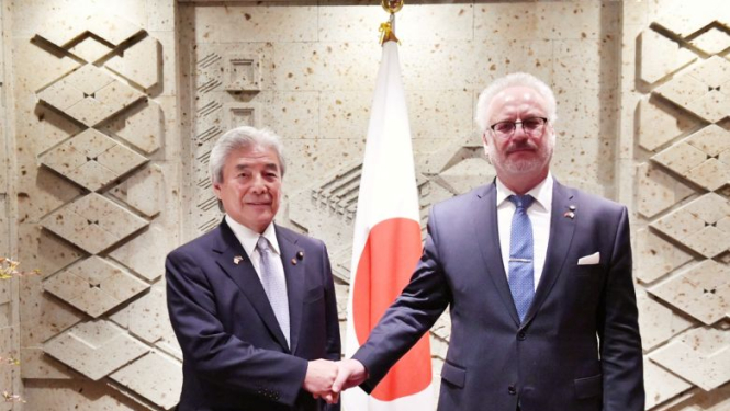 Valsts prezidents: Latvija un Japāna ir līdzīgi domājoši sadarbības partneri