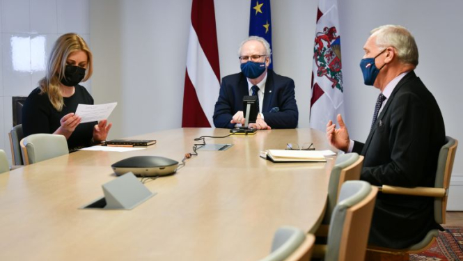 Paziņojums presei pēc Valsts prezidenta Egila Levita sarunas ar Ministru prezidentu Krišjāni Kariņu