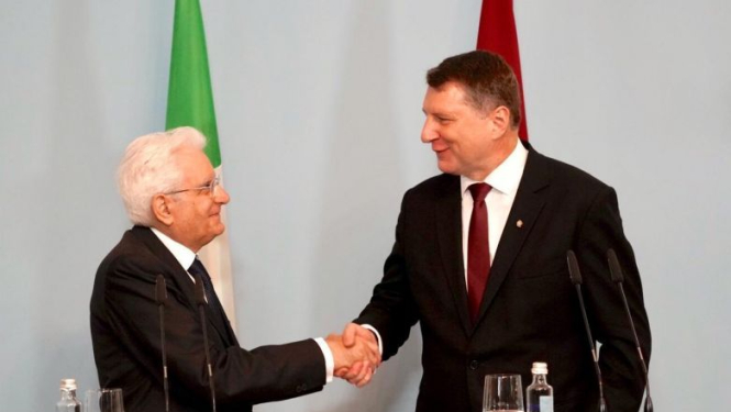 Valsts prezidenta Raimonda Vējoņa paziņojums presei pēc tikšanās ar Itālijas prezidentu Serdžo Matarellu
