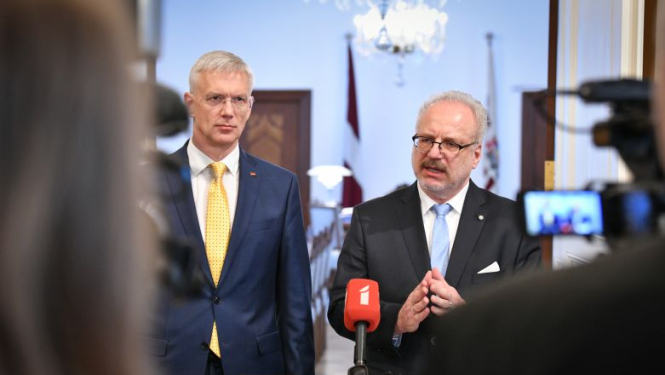 Valsts prezidenta Egila Levita tikšanās ar Ministru prezidentu Krišjāni Kariņu