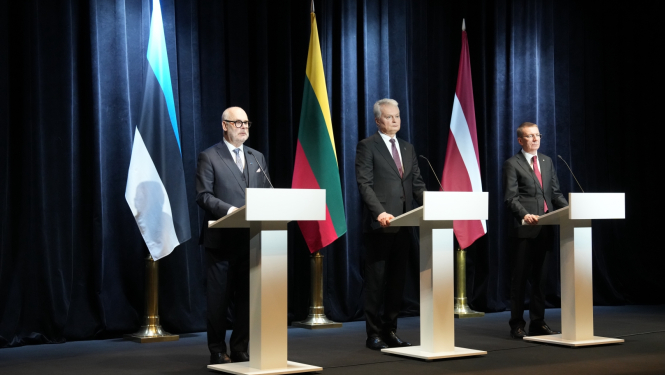 06.12.2024. Baltijas valstu prezidentu preses konference