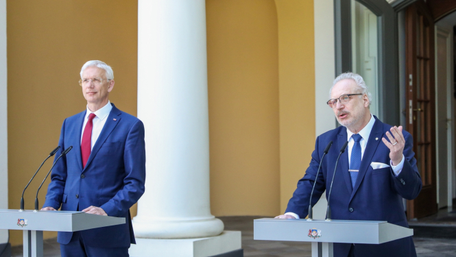 Egils Levits un Krišjānis Kariņš