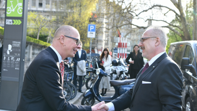 Valsts prezidents Egils Levits apmeklē Šveices Federālo Tehnoloģiju institūtu (ETH Zürich)