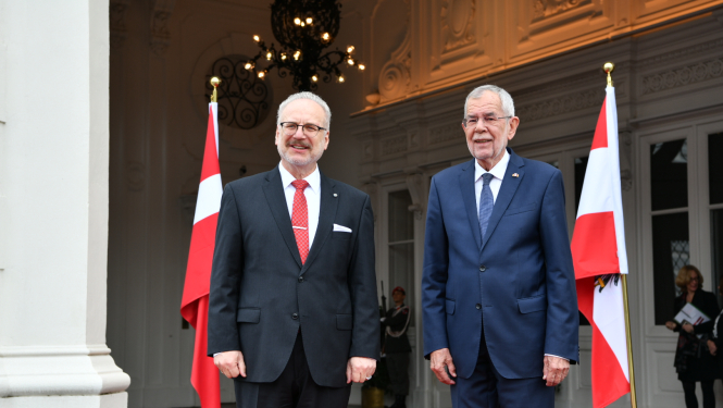 Egils Levits un Aleksandrs van der Bellens