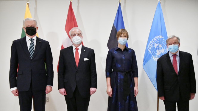 Lietuvas prezidents, Latvijas prezidents, Igaunijas prezidente, ANO ģenerālsekretārs