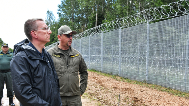 08.08.2023. Valsts prezidents Edgars Rinkēvičs apmeklē Latvijas austrumu robežu