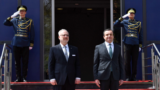 Egils Levits un Albins Kurti 