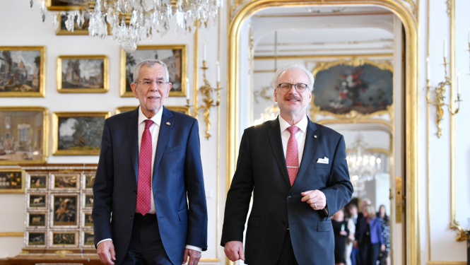 Aleksandrs Van der Bellens un Egils Levits