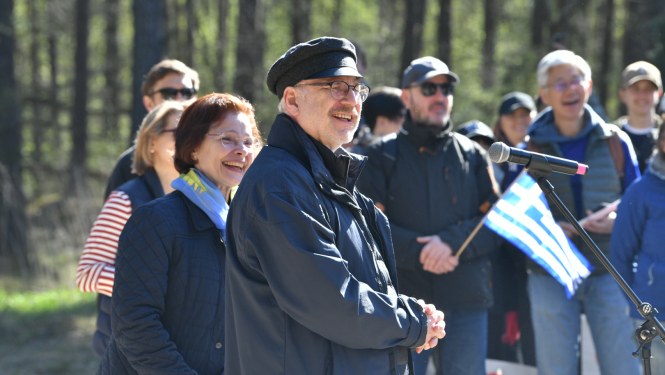 22.04.2023. Valsts prezidents Egils Levits un Andra Levite piedalās "Lielajā Talkā"