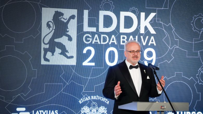 Valsts prezidenta Egila Levita uzruna Latvijas Darba devēju konfederācijas Gada balvas pasniegšanas ceremonijā