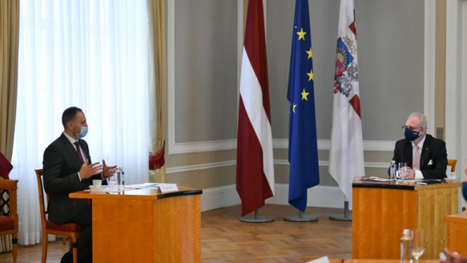 Valsts prezidents sarunā uzsver iekšlietu jomas valstisko nozīmi