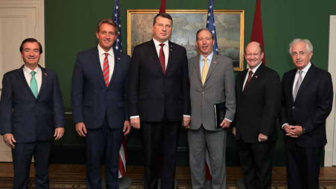 Valsts prezidents: augstu vērtējam ASV Kongresa atbalstu Baltijas valstu un Polijas drošības stiprināšanai