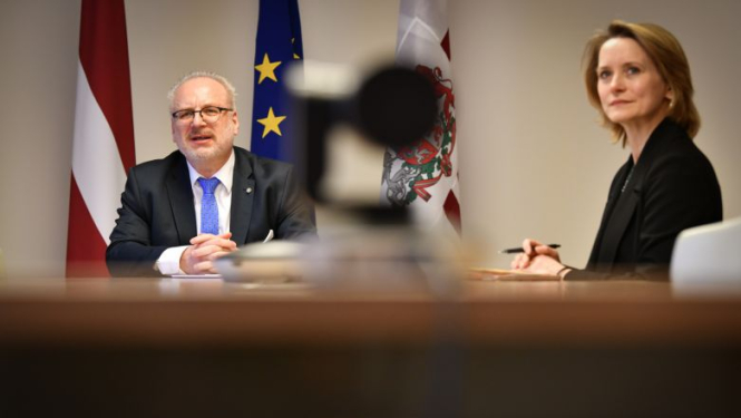 Latvijas un Gruzijas prezidenti izsaka cerību uz pēc iespējas drīzu gaisa satiksmes atjaunošanu starp Rīgu un Tbilisi