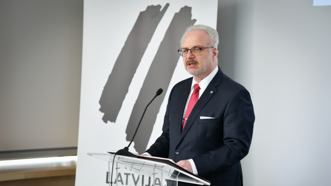 Valsts prezidenta Egila Levita runa Latvijas Okupācijas muzeja jaunās ekspozīcijas svinīgajā atklāšanā