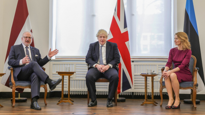 Egils Levits, Boriss Džonsons, Kaja Kallasa