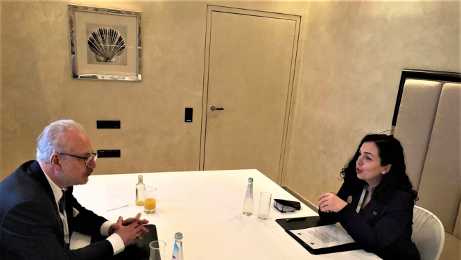 Egils Levits un Vjosa Osmani