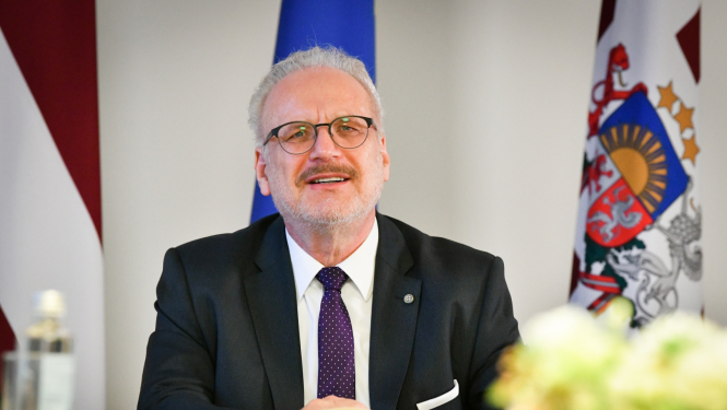 Valsts prezidents Egils Levits attālināti tiekas ar Ministru prezidentu Kiršjāni Kariņu