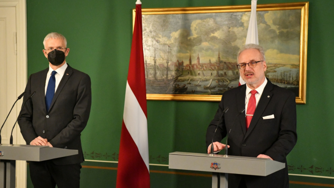 Egils Levits un Krišjānis Kariņš